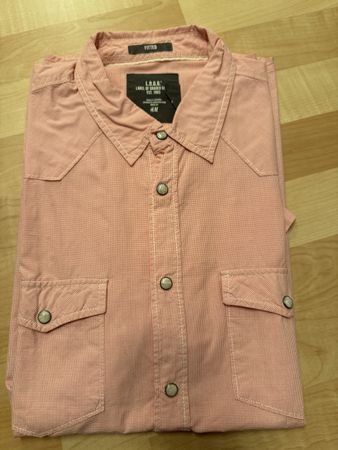 H&M Logg Herrenhemd Kurzarm Gr. L Westernstyle