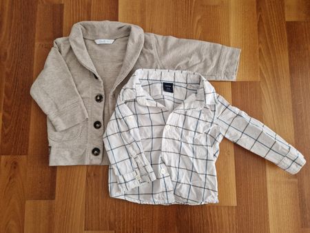 Kinder Kleider Set Hemd und Jacke Grösse 74