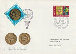 Ballonbrief Eröffnung der Halle Luft-+Raumfahrt, 1.7.72