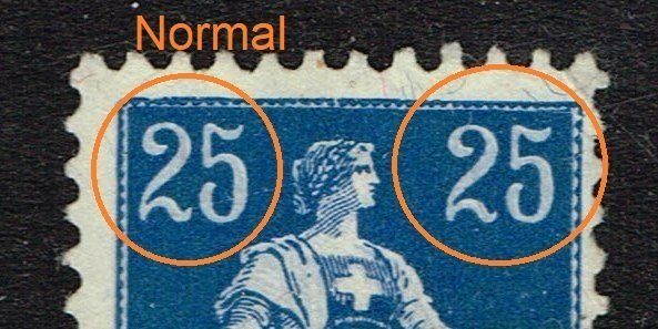 Tutti i francobolli: ZNr 109.2.05 ****BIEN LIRE DESCRIPTION" – Usato da Lausanne venduto da Polo07 2