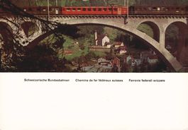 Originale SBB-Ansichtskarte - Viadukt - Wassen, Gotthardbahn