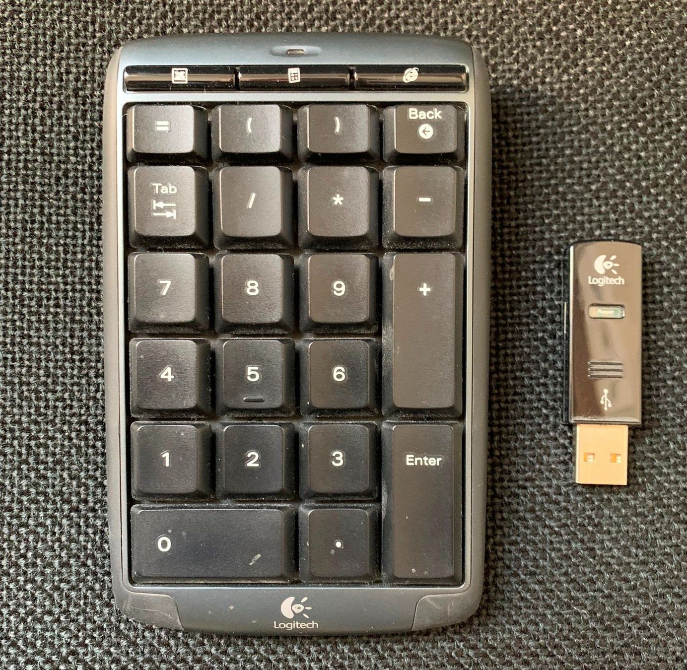 Logitech Tastaturen: Logitech Numeric Keypad Nummernblock 10er Taststur Funk – Gebraucht aus Lodrino von Stema