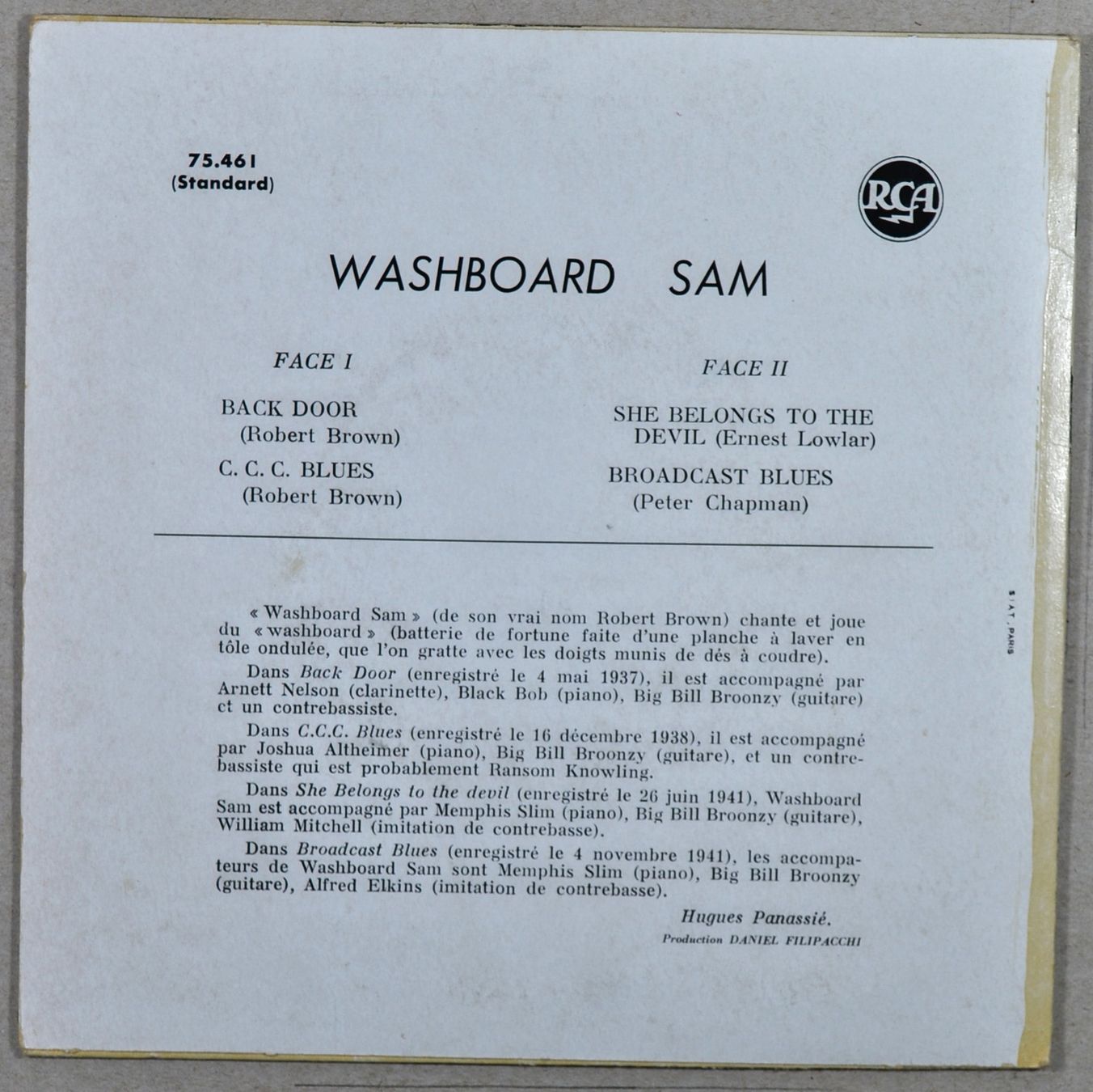 Vinyles: EP: WASHBOARD SAM - Back Door – Neuf (Voir description) à Frenkendorf par Yard-Sale-2000 1