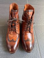 Lemargo Vintage Stile elegante Stiefel in Cognac Braun NEW