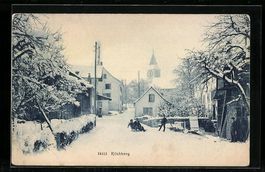Kilchberg, Rodelpartie im verschneiten O