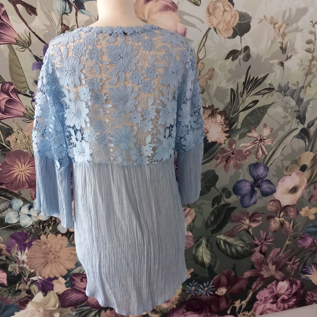 Camicette: Süsse Bluse Tunika hellblau Spitze Gr. 40 L  Boho – Nuovo (secondo la descrizione) da Nottwil venduto da cecilia44 2