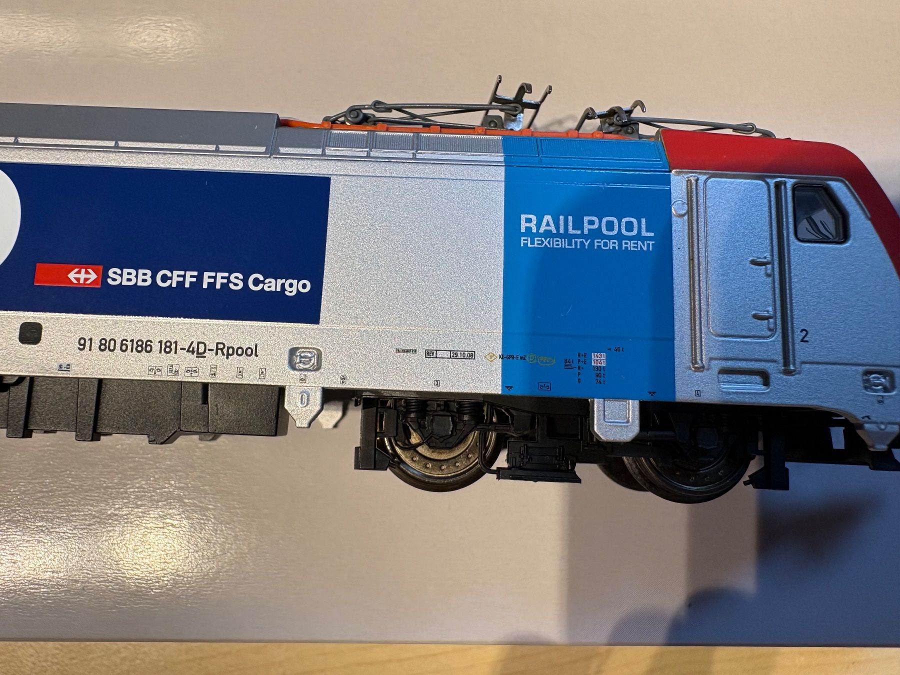 Märklin Modellini di ferrovie: Maerklin 36607 SBB BR 186 Railpool – Nuovo e nell'imballaggio originale da Corcelles Payerne venduto da Pierre66 5