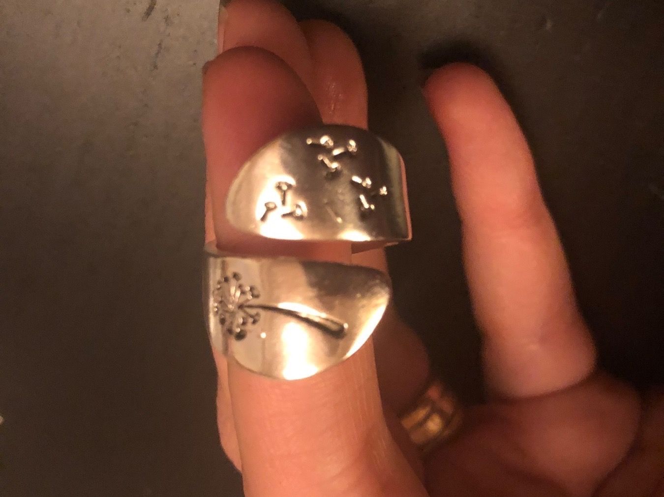 Ringe: Ring mit Löwenzahn (One Size) / Nr.10 – Neu (gemäss Beschreibung) aus Gams von Mariawicca 3