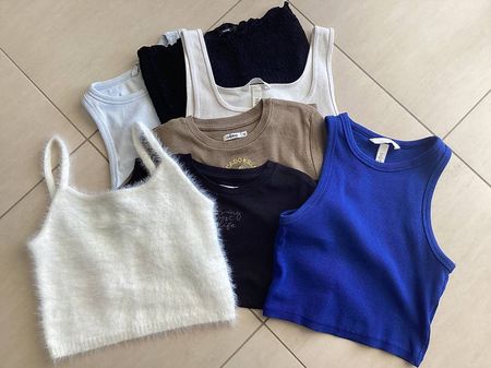 Lot de 7 crop top