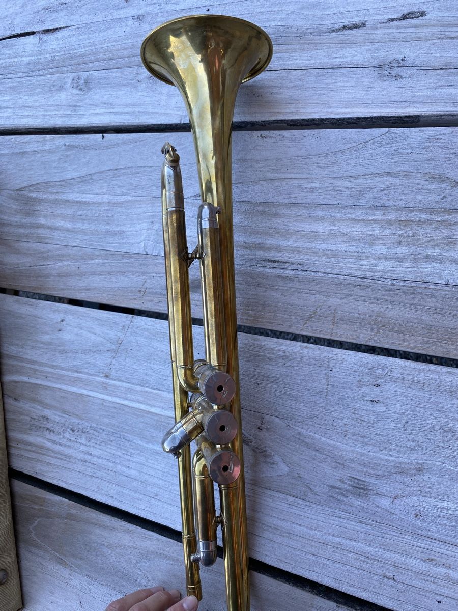 Selmer Musikinstrumente: Taschentrompete Selmer, mit Koffer – Gebraucht aus Glattbrugg von Pischte.Brockenhaus 1