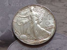 USA 1 oz 1987 Fine Silver .999 - "American Silver Eagle"
