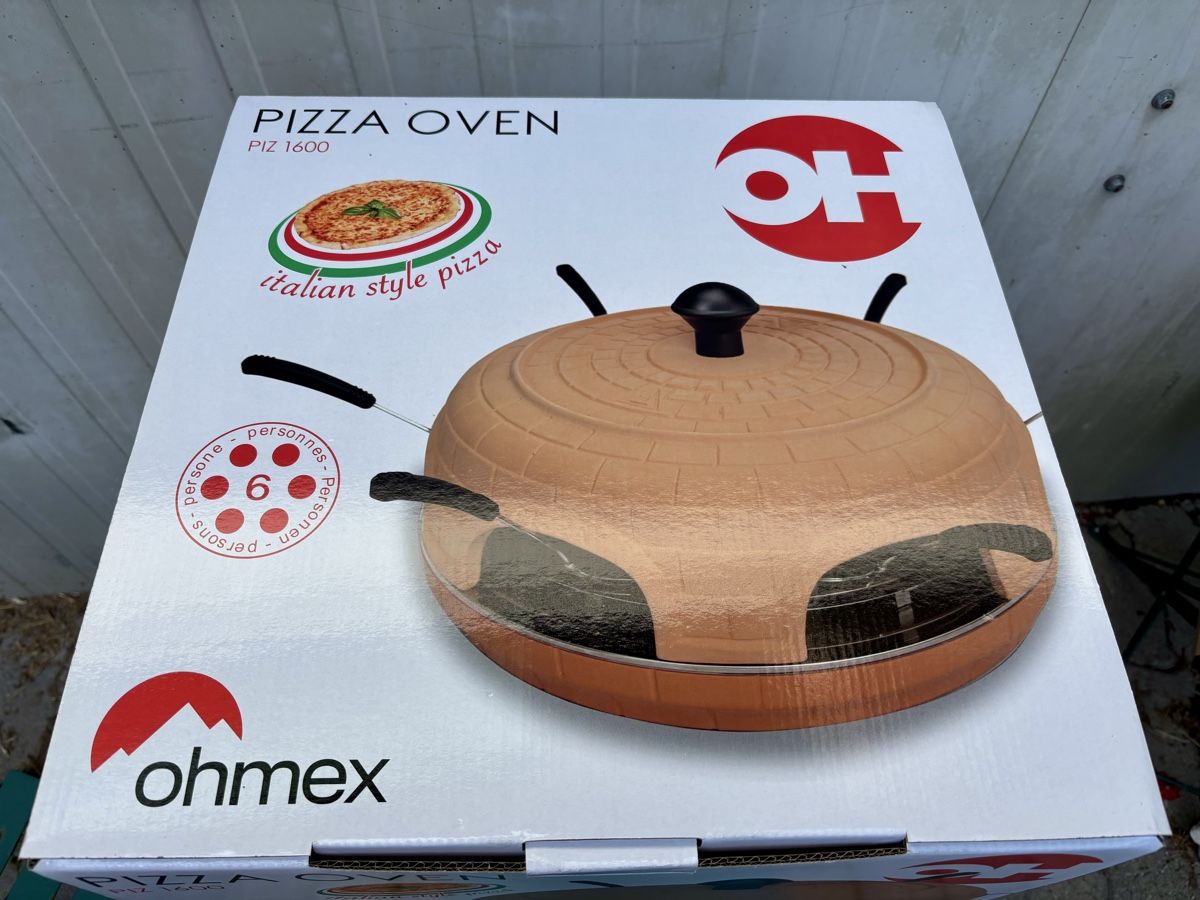 Ohmex Pizzaofen: Pizzaofen neu mit Teller – Neu und originalverpackt aus Gündisau von yuma06 5