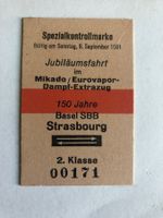 Jubiläumsbillett Mikado / Eurovapor-Dampf-Extrazug