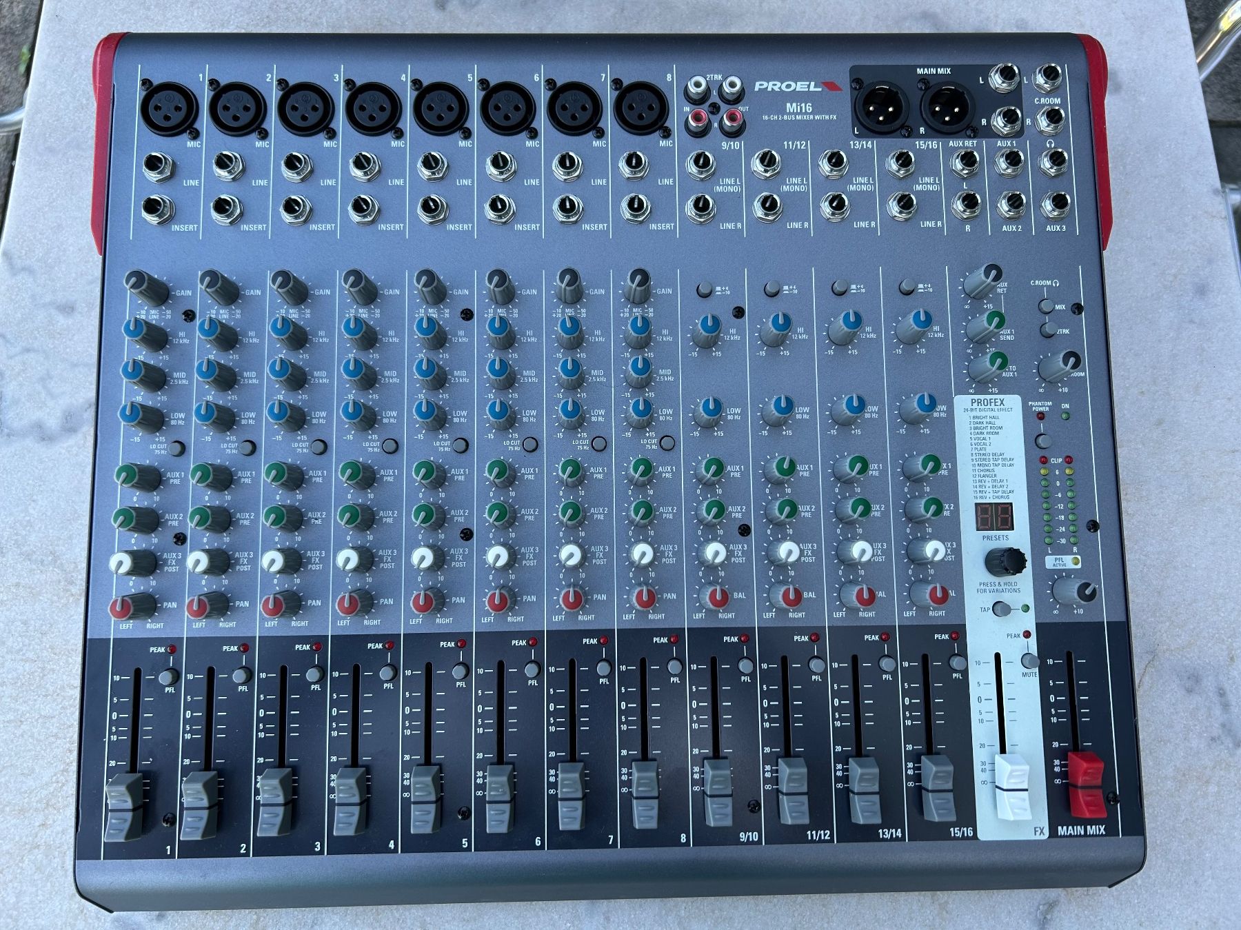 Console di mixaggio: Mischpult Proel Mi16 - Compact Mixer – Usato da Geroldswil venduto da BluesOne
