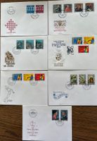 Liechtenstein 7 Ersttagsbriefe Jahr 1984 komplett