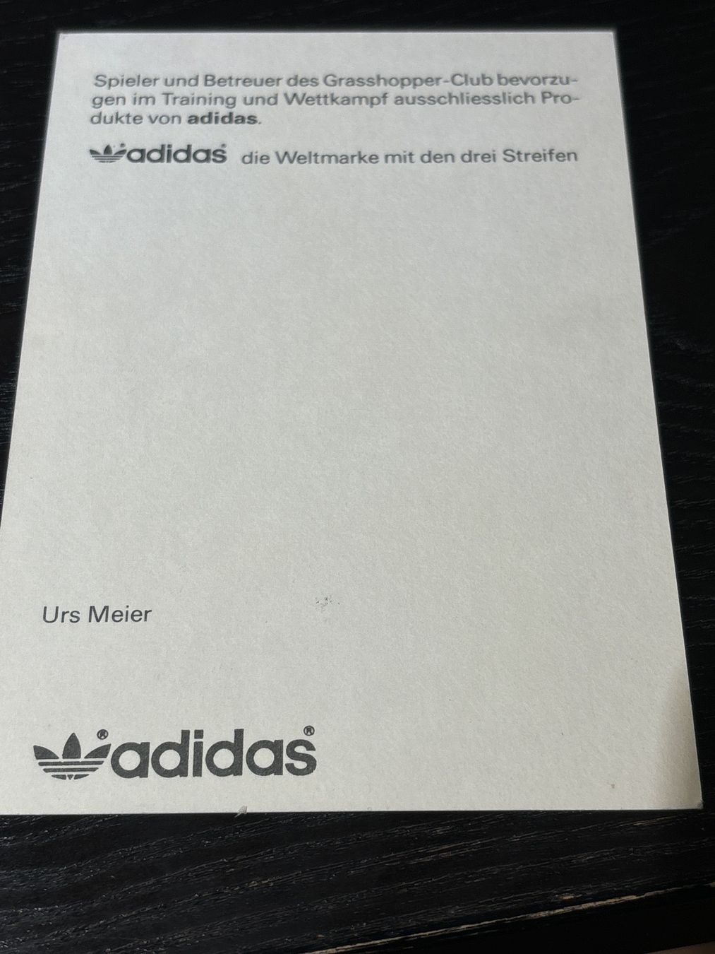 Autografi: Urs Meier GC – Usato da Uetendorf venduto da hoisle 1