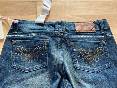 MOGUL Damen Jeans in Gr. 26, Blau, NEU