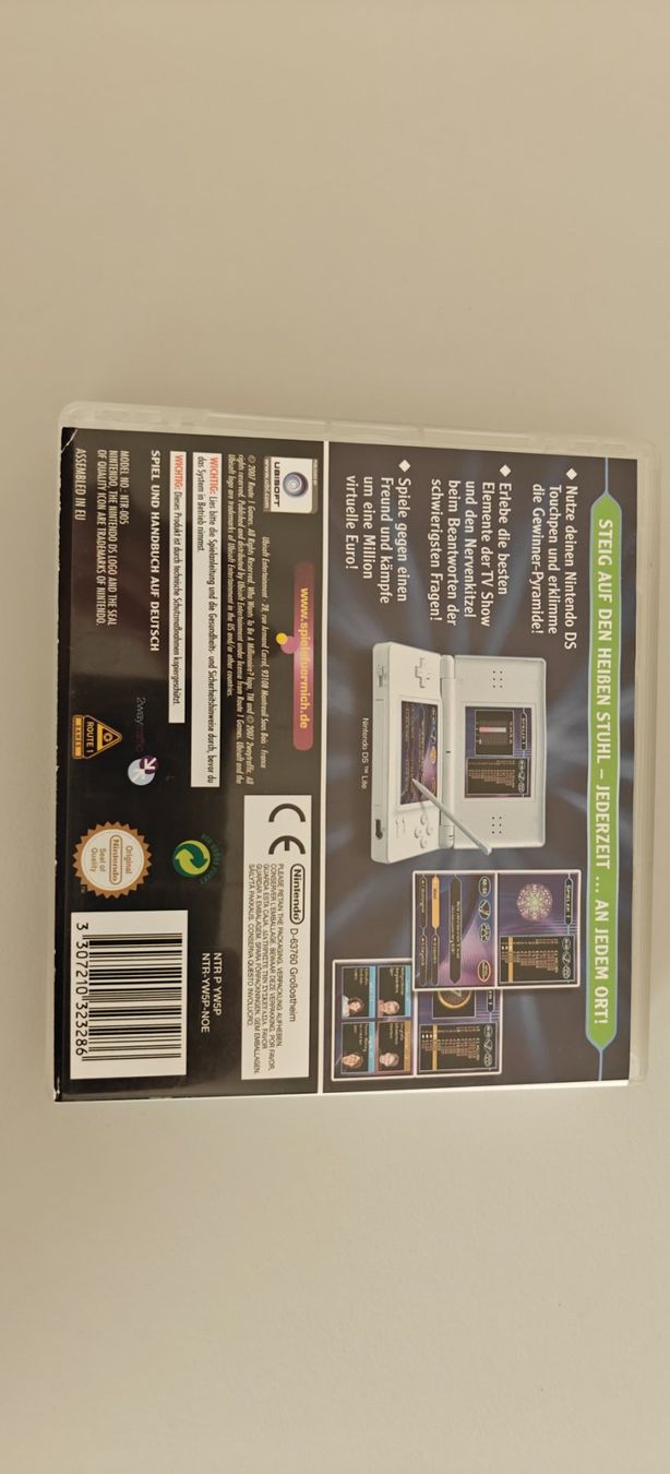 Nintendo Spiele: Nintendo DS Spiel Wer wird Millionaer 1. Edition – Gebraucht aus Kleinandelfingen von dom_t7hd 1