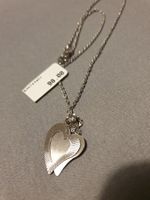Collier avec pendentif cœur en acier inoxydable, neuf