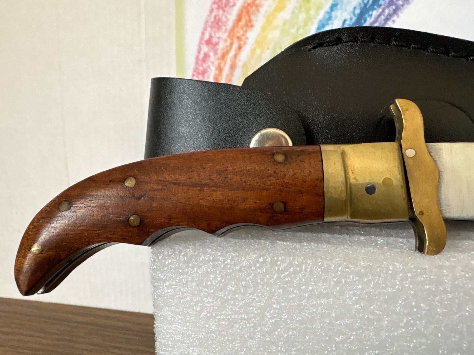 Accessoires: Jagdmesser LEOPARD mit Ledergürteltasche – D'occasion à Andwil SG par Rainboli 4