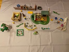 Playmobil Pferdehof Reithof Reitstall und Pferde Konvolut