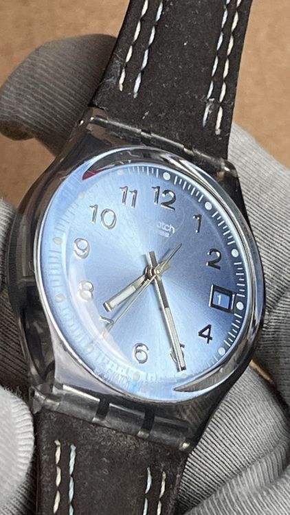Swatch Montres: Swatch Gent Uhr, Lederarmband – D'occasion à Grenchen par chththl 4