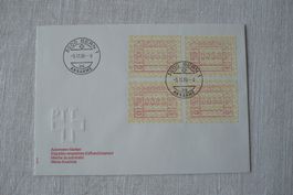 1990 FDC Automatenmarken ATM-Typ 8A SBK 8A
