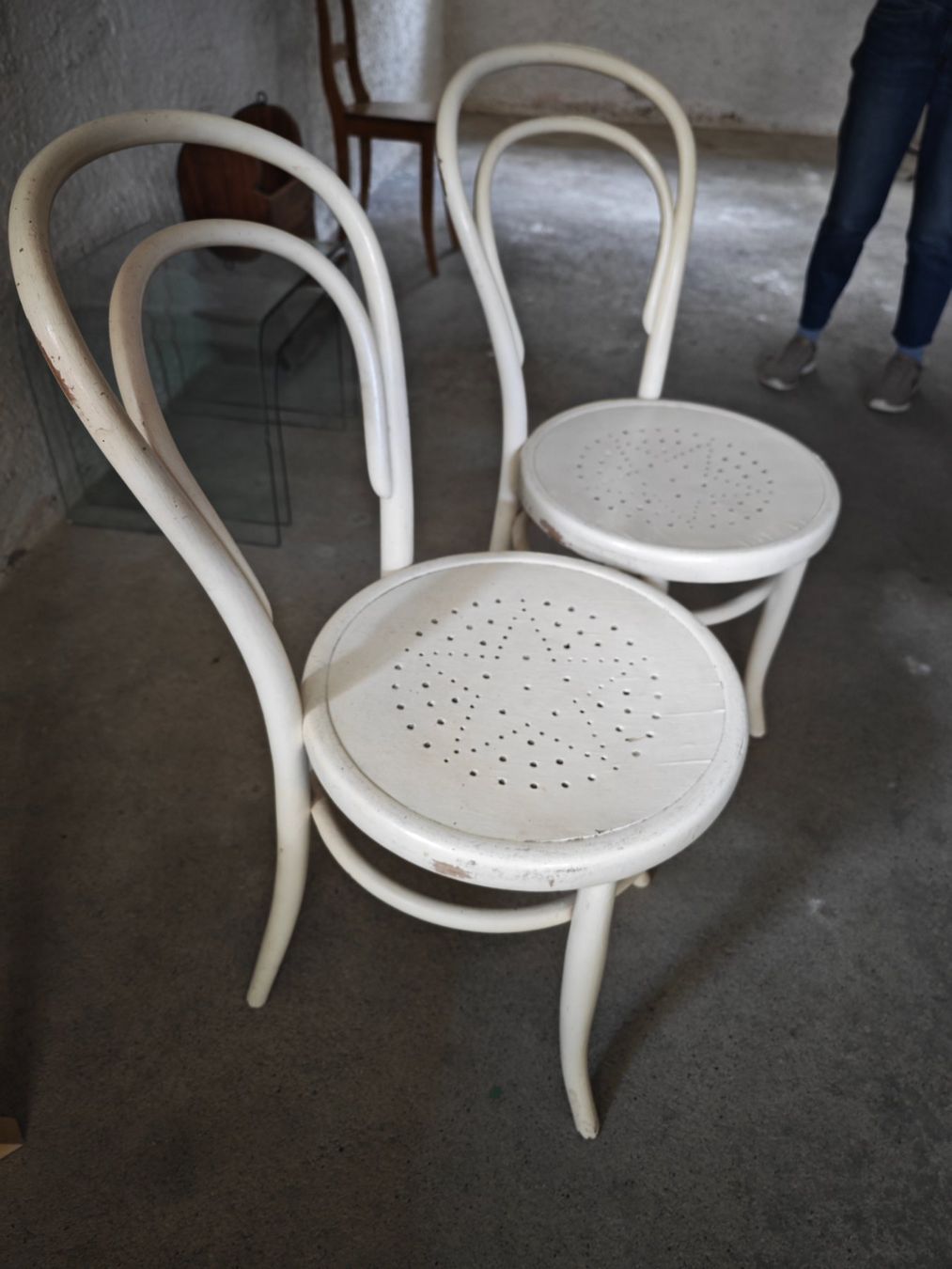 Sedie: 2 Stk. Holzstühle, Thonet Stil, Weiss! – Usato da Beringen venduto da ble_nw7z 1