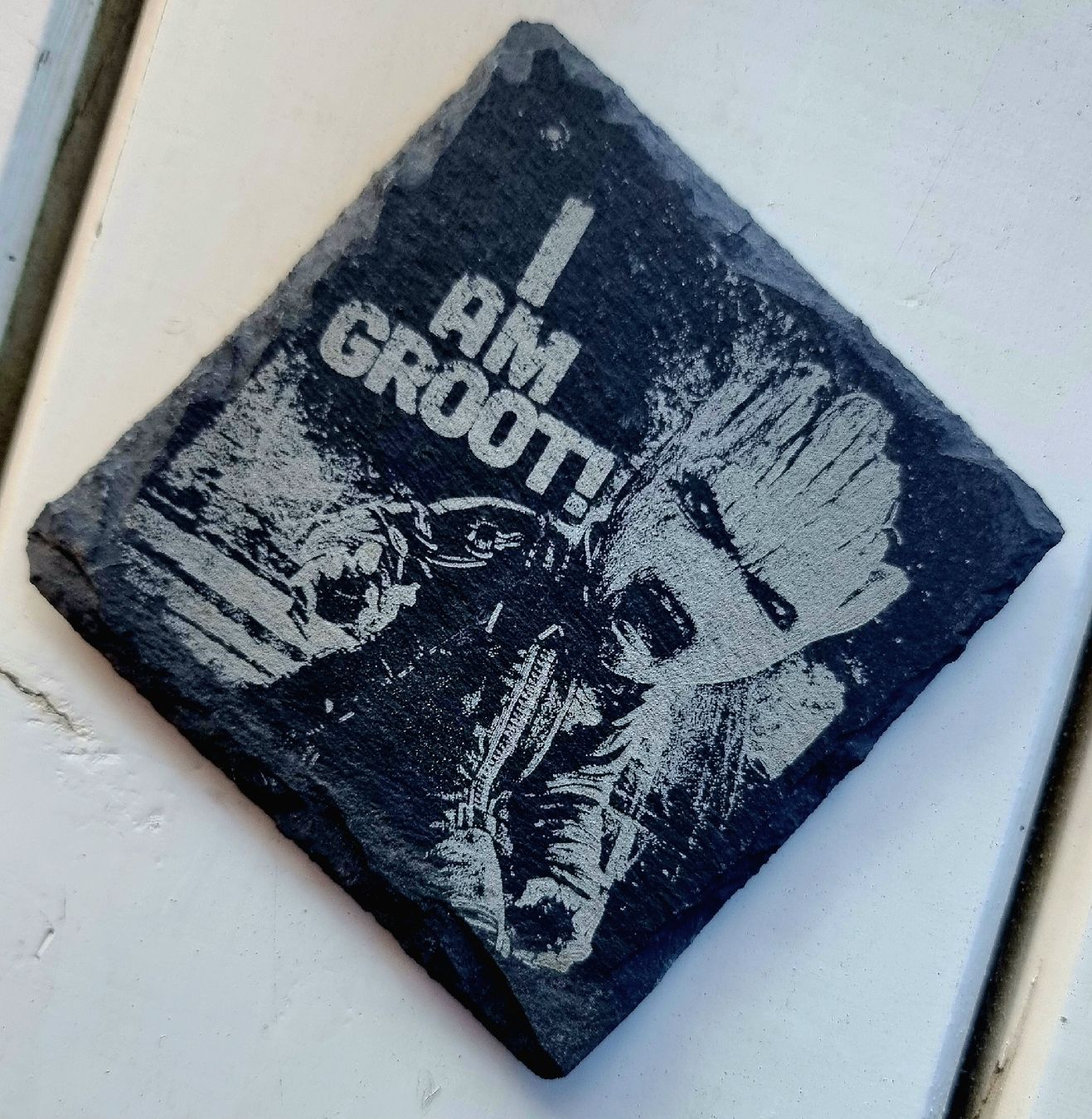 Sottobicchieri: Schieferuntersetzer "I AM GROOT!" (Guardians) – Nuovo (secondo la descrizione) da Rottenschwil venduto da tob_h7ld 1