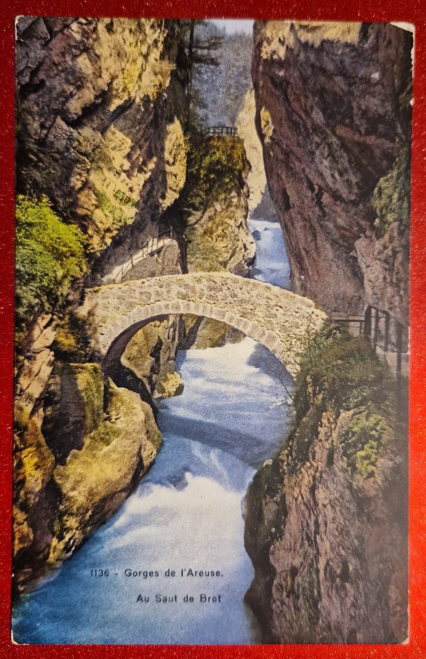 Ansichtskarten: Gorges de l'Areuse, Saut de Brot top – Neu (gemäss Beschreibung) aus Melchnau von Arthurius