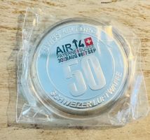 Medaille Patrouille Suisse 50 Jahre Swiss Air Force versilb