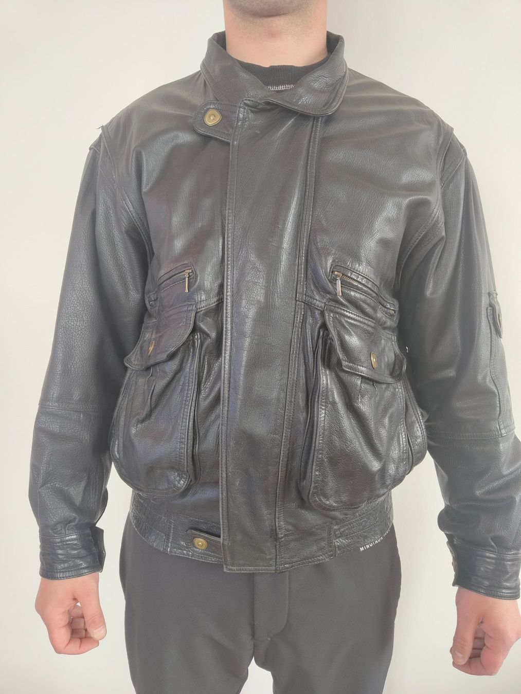 Giacche: Schwarze Lederjacke (Vintage) – Usato da Zürich venduto da Slevin2710 5