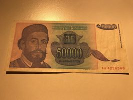 Jugoslawien 50‘000 Dinara 1993