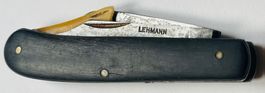Antikes Lehmann-Sackmesser ( Gärtnermesser), Holzgriffe, 9cm
