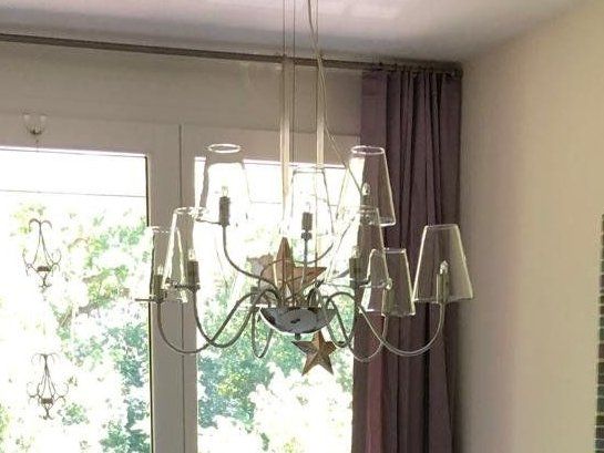 Kronleuchter & Deckenlampen: Designer Wohnraumleuchte, 8-armig aus Glas – Gebraucht aus Kreuzlingen von stella109