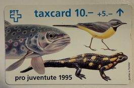 PTT taxcard - Pro Juventute 1995 - Gustav A. Forster