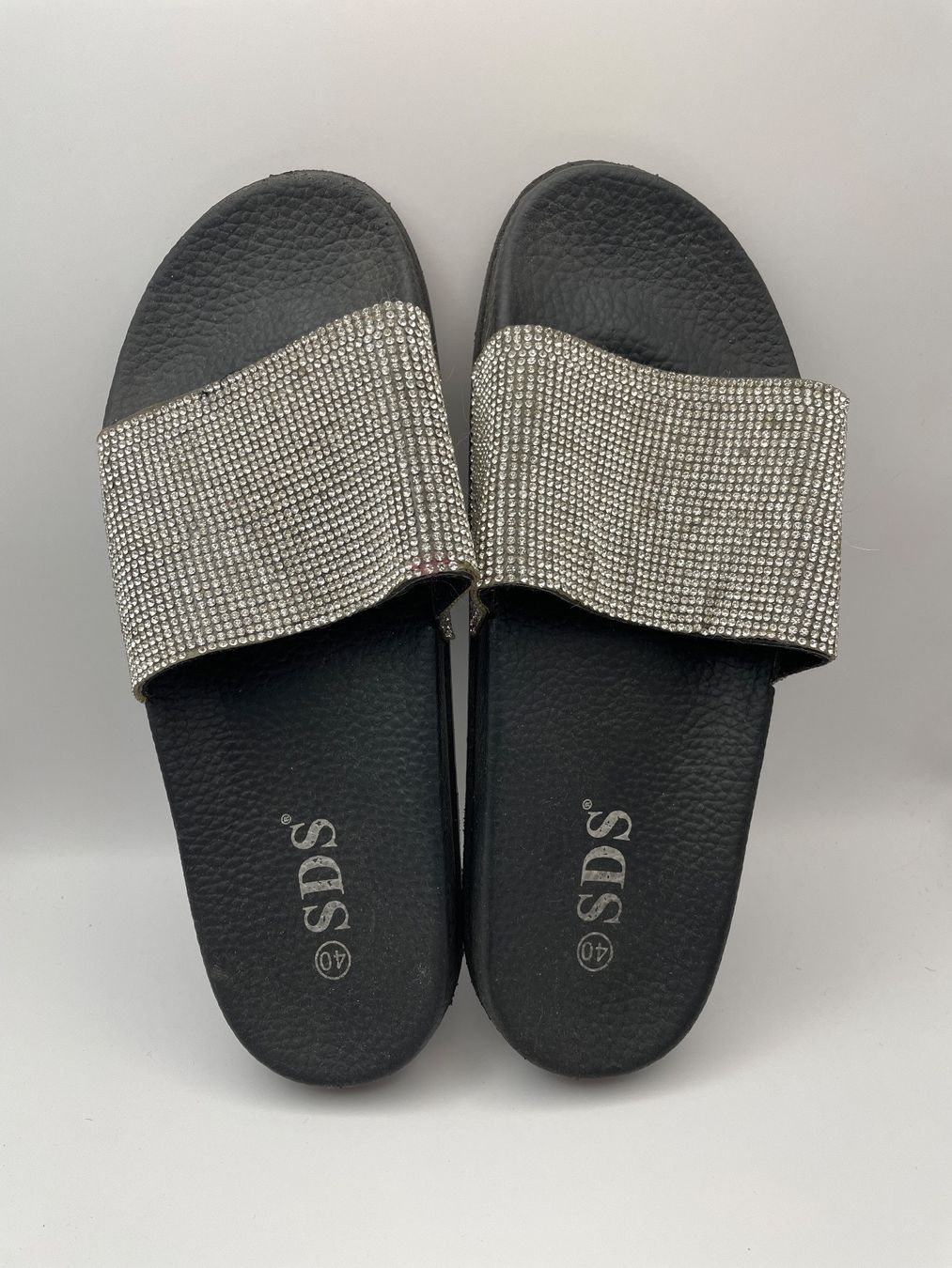 Scarpe da donna: Schwarze Glitzer Sandalen Gr. 39/40 – Usato da Auenstein venduto da moin. 2