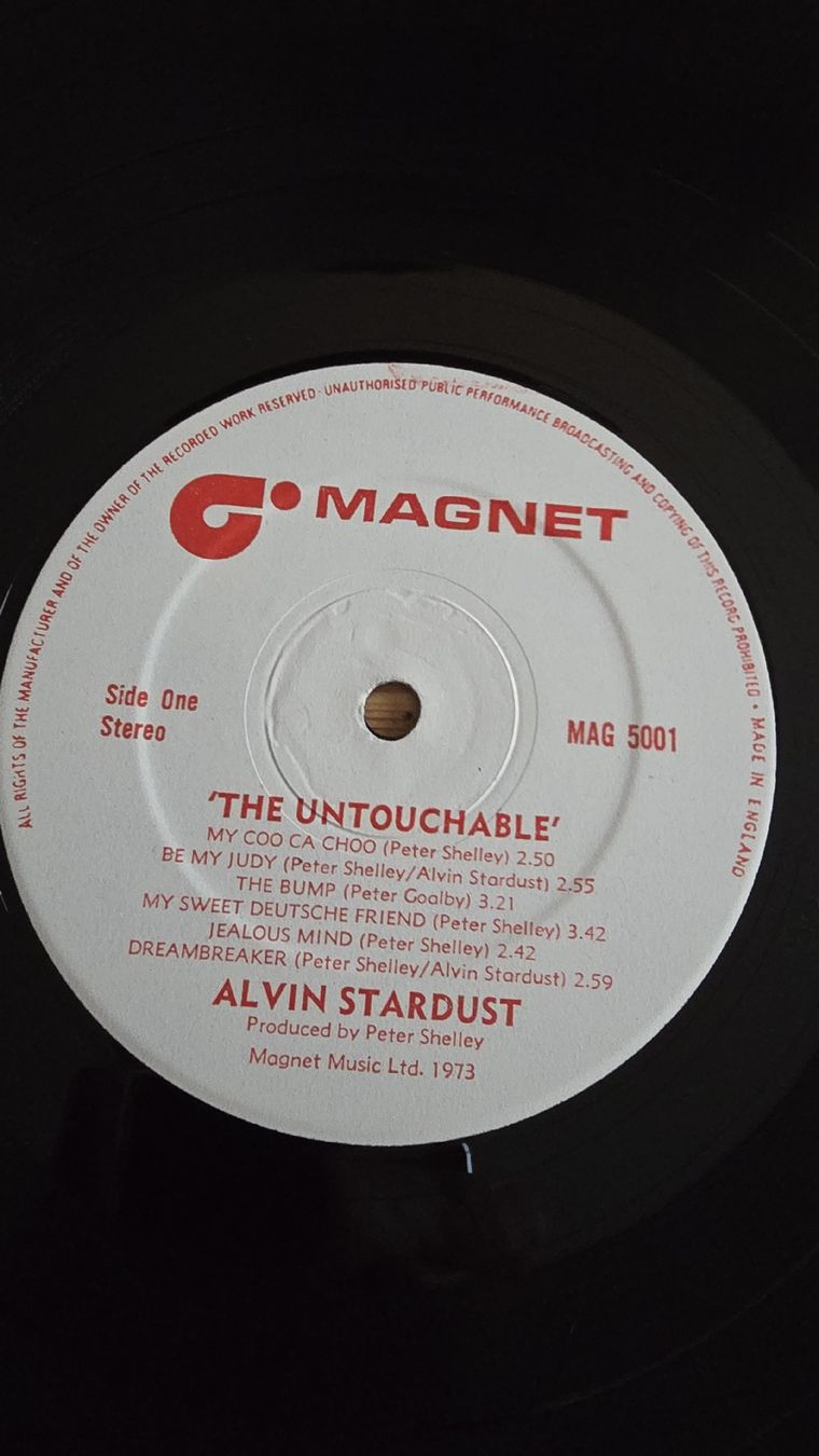 Vinyles: Alvin Stardust - The Untouchable  Lp 1974 G,G – D'occasion à Yvonand par RF-VINYL 1