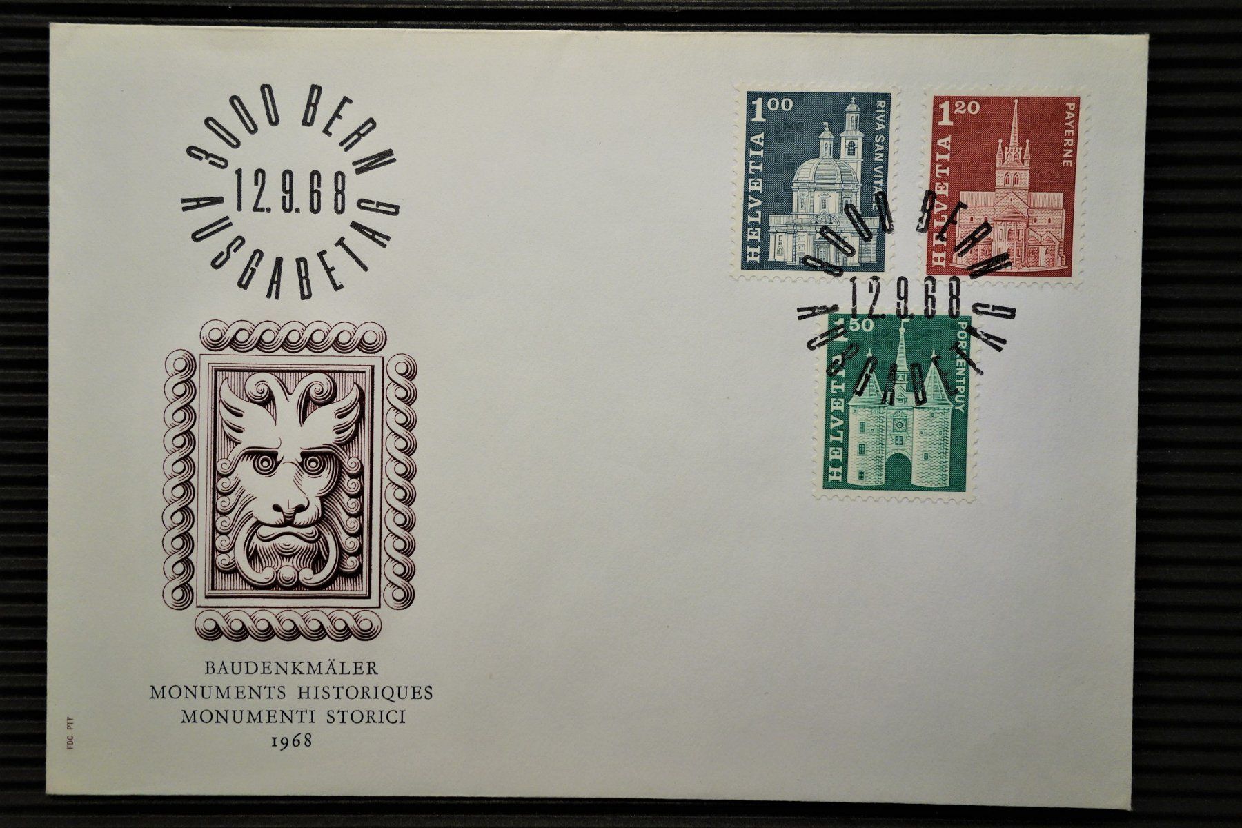 Alle Briefmarken: 1968 FDC aus Baudenkmäler III – Gebraucht aus Mettmenstetten von Sutasso