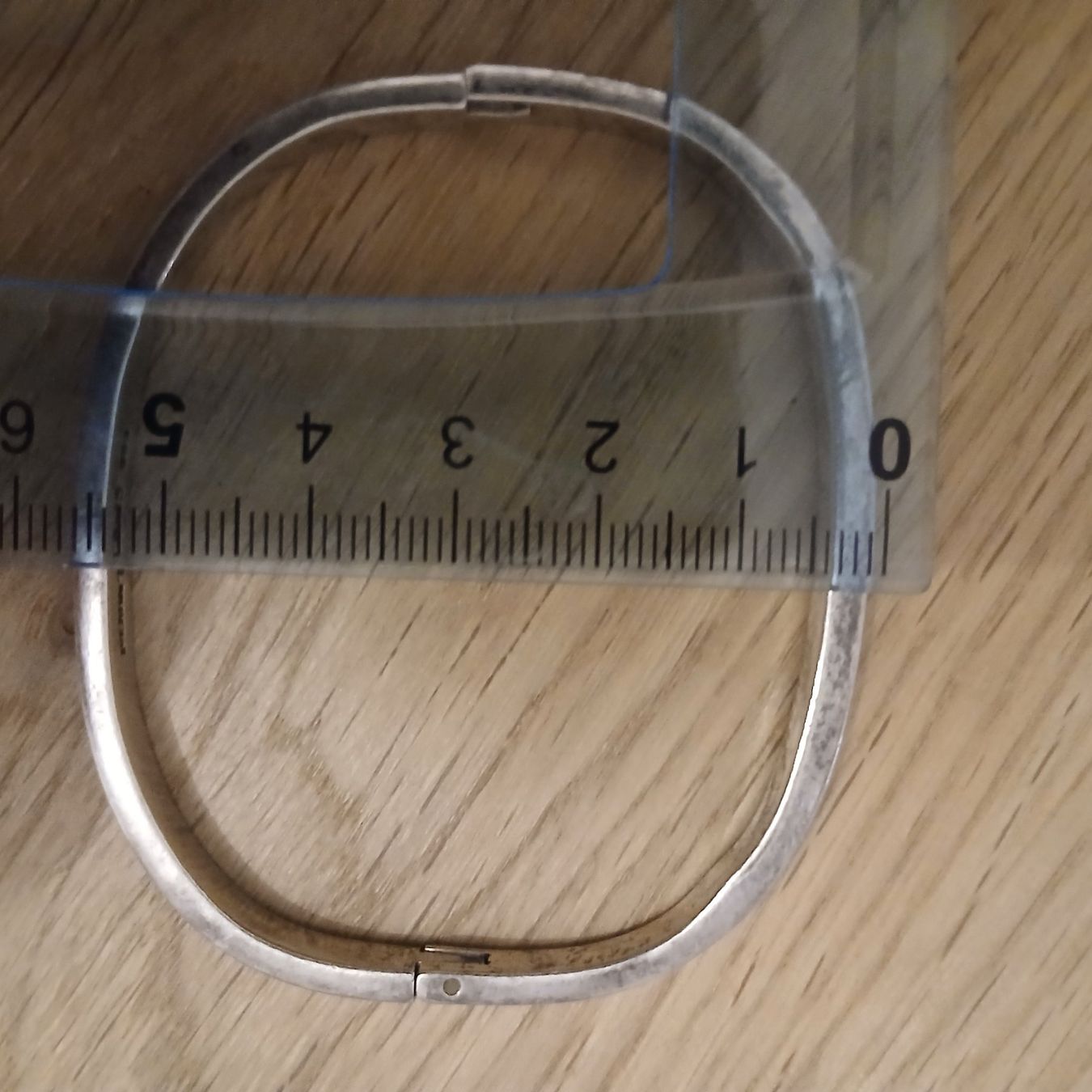 Armbänder & -reifen: Bracciale rigido argento con inserti blu misura 6cm – Gebraucht aus orpund von luganega 2
