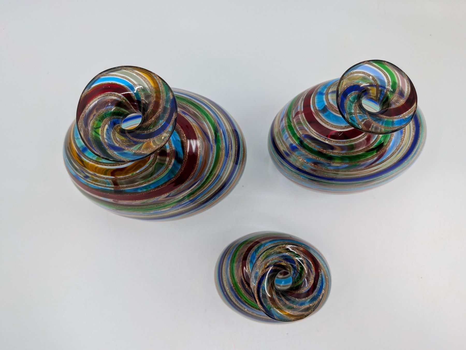 Murano Vase & Récipients: 3 Murano Flaschen, Flakons oder Vasen – D'occasion à Emmen par magelan 1