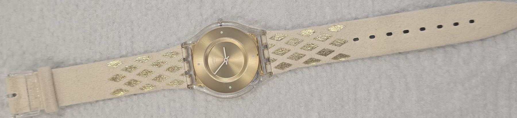 Swatch Orologi: Swatch Uhr Goldfarben neu – Nuovo (secondo la descrizione) da Weiningen ZH venduto da ped_fbx2