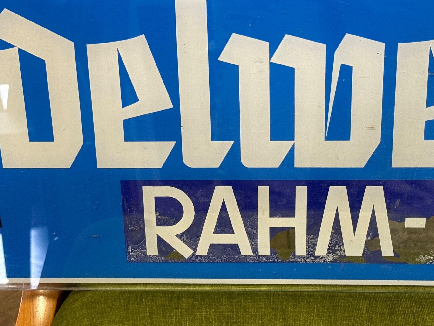 Insegne: EDELWEISS Rahm Camembert alte Hinterglas Werbung – Usato da Bern venduto da Jwpm66 2
