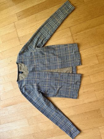 Classy Checkered Blazer, Soyaconcept, Size 38, Fall Style