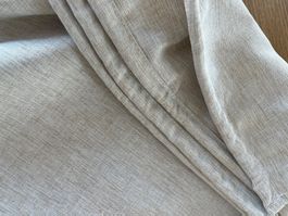 Badezimmer Vorhang Beige leinen