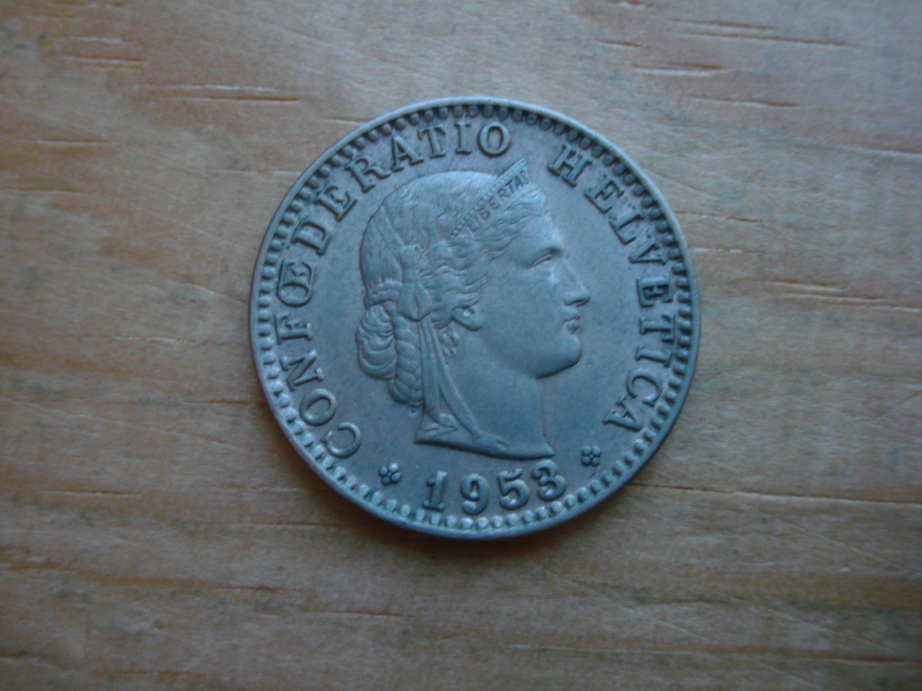 Tutti le monete: (S1) 20 Rappen 1953 – Usato da Erlach venduto da Net-Coins