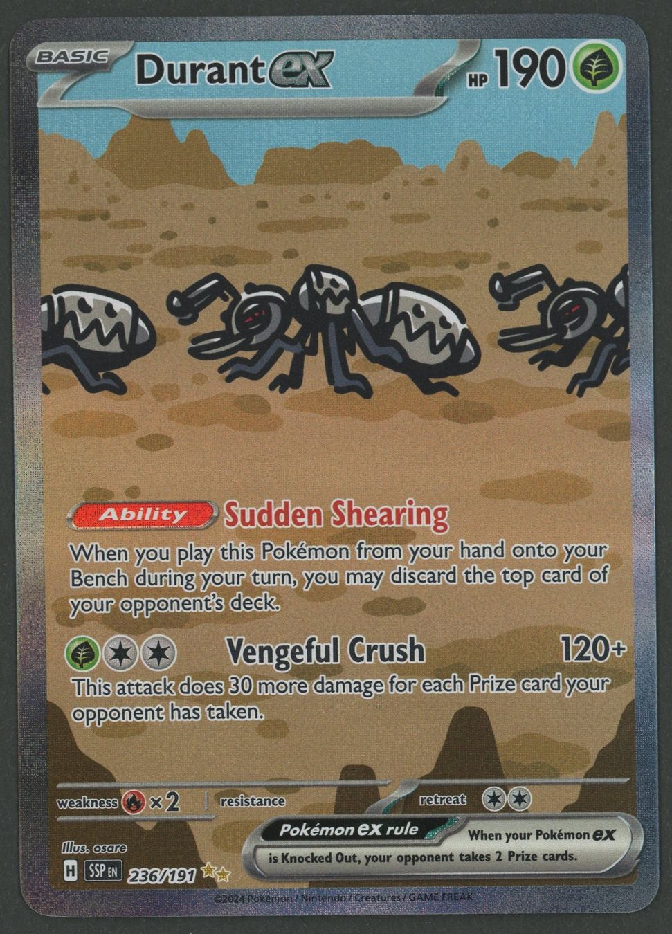 Pokémon Carte collezionabili: Durant ex SIR 236/191 EN ab 1.- – Usato da Rupperswil venduto da gengarbasar