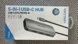 Vention 5-in-1 USB-C Hub 4x USB 3.0 Neu