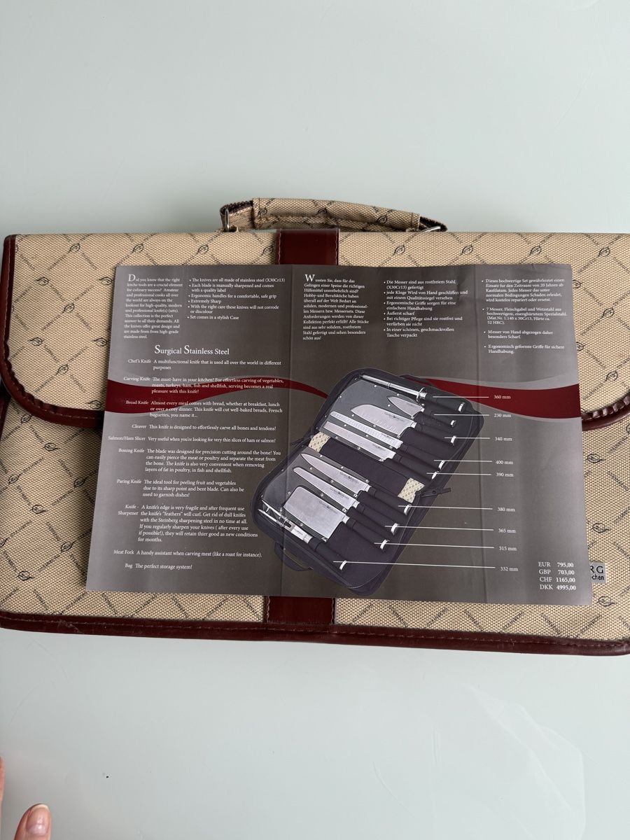 Messer: Neu Teinberg-Koffer-Messerset, 12-teilig – Neu und originalverpackt aus Adliswil von Majeska 1