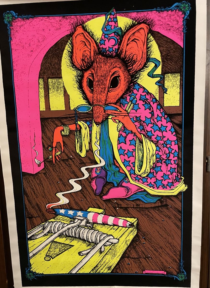 Schablonen: Originale psychedelische Gemälde aus den 70er Jahren – Neu und originalverpackt aus Unterterzen von cla_6wwn